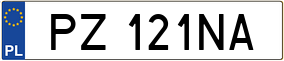 Truck License Plate